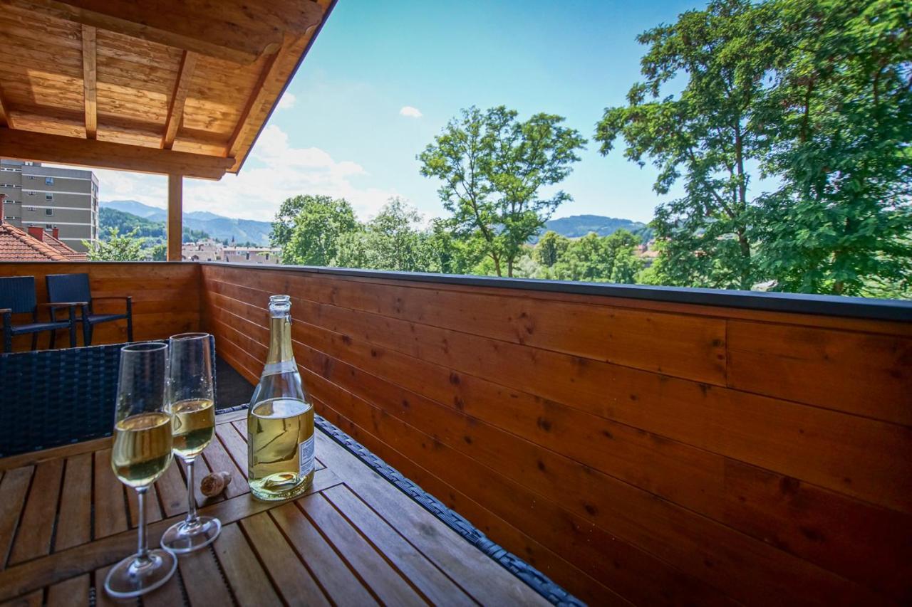 Auszeit Steiraland Penthouse 9 Mit Grossen Balkon Und Parkplatz Apartment Leoben  Luaran gambar